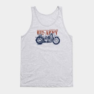 VINTAGE MOTORCYCLE - CLASSIC ARMY Tank Top